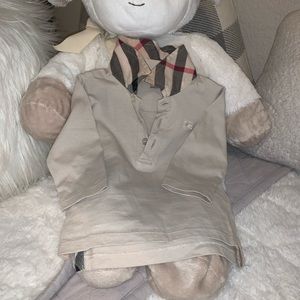 Burberry long sleeve polo shirt